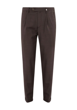 Myths pleated-front trousers - Brown