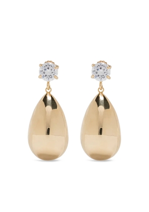 Magda Butrym teardrop-shaped crystal earrings - Gold