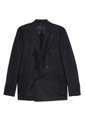 Lardini double-breasted blazer - Black