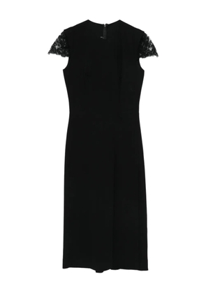Ermanno Scervino lace-trimmed dress - Black