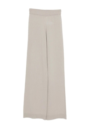 Allude elasticated-waistband wool-blend trousers - Neutrals