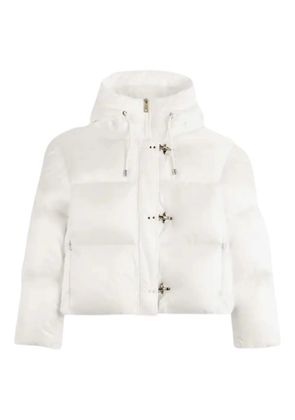 Fay hooded puffer coat - White