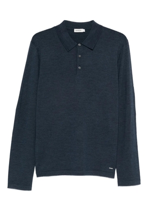 Simkhai buttoned long-sleeve polo shirt - Blue