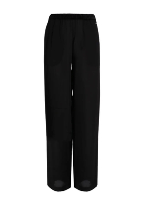 Armani Exchange velvet-waistband track pants - Black