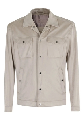 Herno patch-pocket shirt jacket - Neutrals