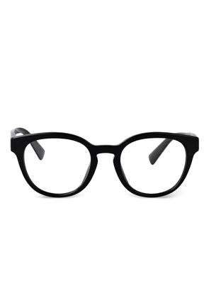 Dolce & Gabbana Eyewear acetate round-frame glasses - Black
