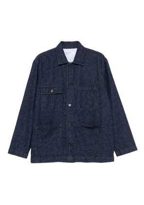 Universal Works patch-pocket denim jacket - Blue