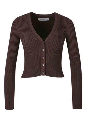 Simkhai ribbed-knit cardigan - Brown
