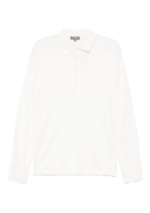 N.Peal cotton polo shirt - White