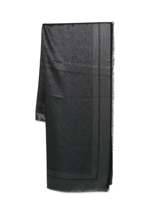 Elisabetta Franchi frayed-edge scarf - Black