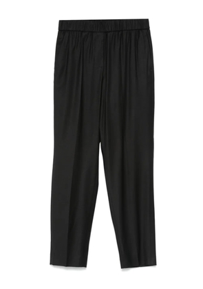 Peserico elastic-waist trousers - Black