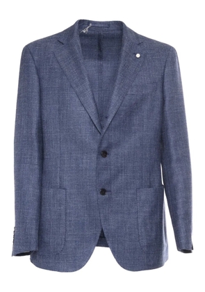LUIGI BIANCHI MANTOVA two-button patch-pocket blazer - 5