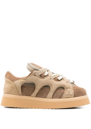 SANTHA cut-out sneakers - Neutrals