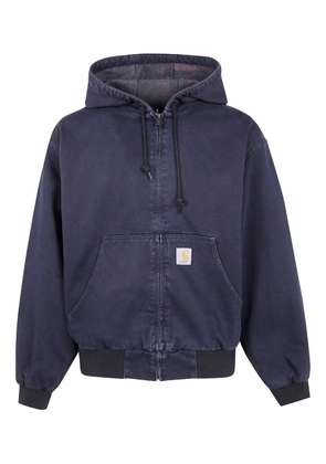 Carhartt WIP Hooded zip shirt jacket - Blue