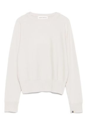 extreme cashmere ribbed-cuff cashmere jumper - Neutrals