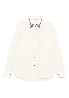Barena embroidered-collar shirt - Neutrals
