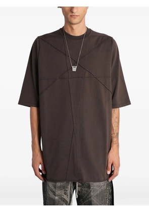 Rick Owens DRKSHDW seam-detailing T-shirt - Brown