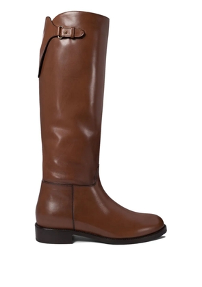 Maretto buckle-fastening zipped boots - Brown