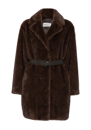 P.A.R.O.S.H. belted lapel coat - Brown