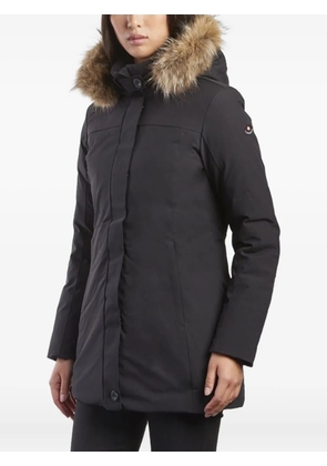 Canadiens fur-trimmed hooded coat - Black