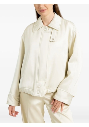 Jil Sander twill bomber jacket - Neutrals