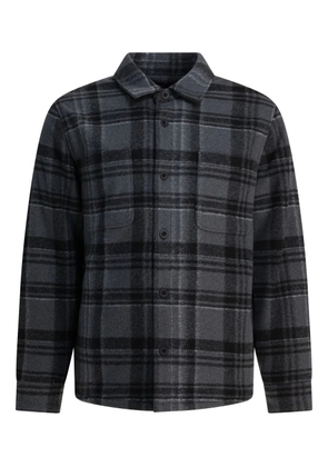 Vince checked shirt jacket - Grey
