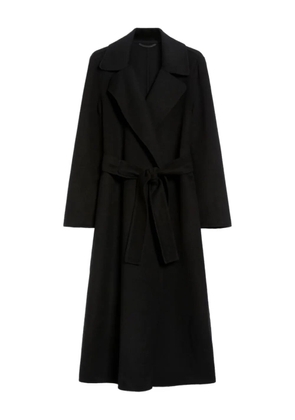 I BLUES Reus lapel-collar belted coat - Black