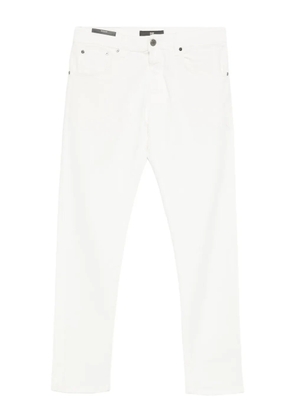 Pantaloni Torino belt-loops cotton jeans - White