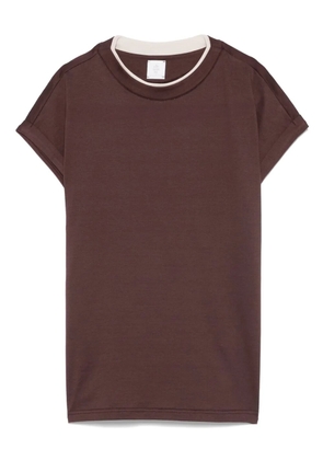 Eleventy crew-neck cotton T-shirt - Purple