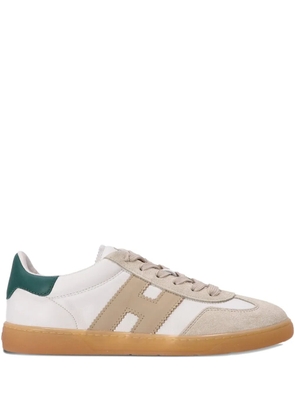 Hogan panelled leather sneakers - White