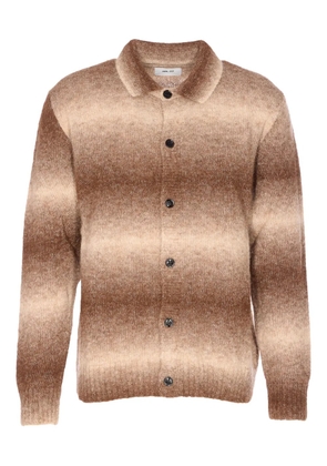 NN07 ombré-stripe cardigan - Brown