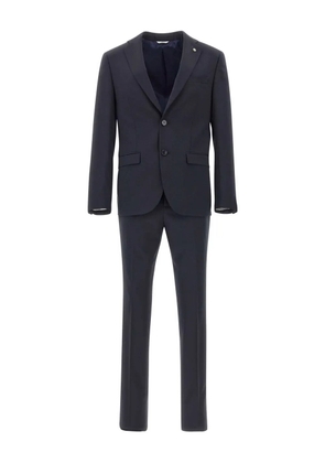 Manuel Ritz notched-lapel single-breasted suit - Blue