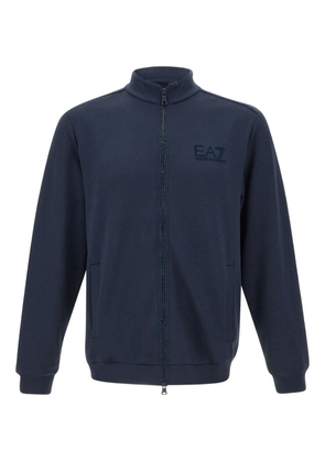 Ea7 Emporio Armani zip-front sweatshirt - Blue