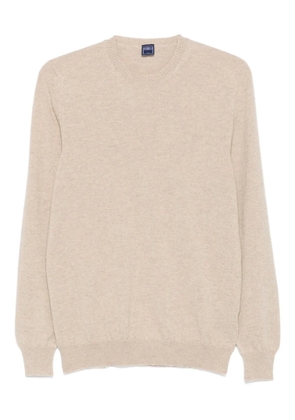 Fedeli round-neck cashmere sweater - Neutrals