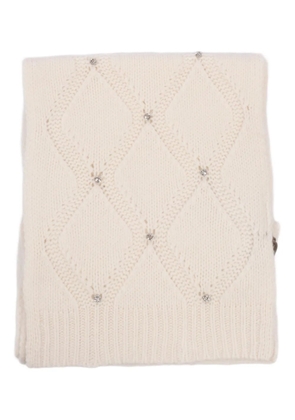 Kangra diamond-pattern embellished scarf - Pink