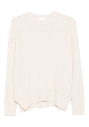 Allude round-neck cashmere sweater - Neutrals