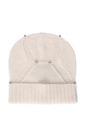 Kangra crystal-embellished wool beanie hat - Neutrals