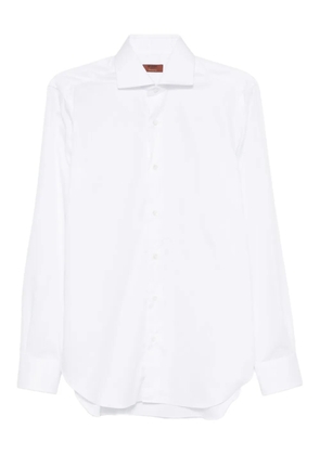 Barba long-sleeve cotton shirt - White