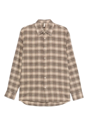 Sunflower checked cotton shirt - Neutrals