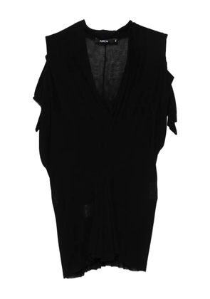 Amen V-neck top - Black