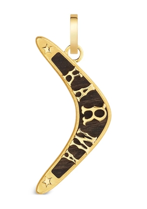 Marie Lichtenberg 18K yellow gold Ebony Karma pendant