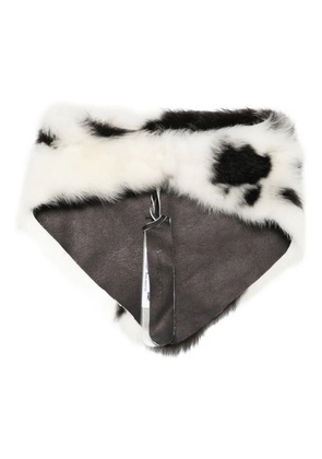 Salvatore Santoro trimmed scarf - Black