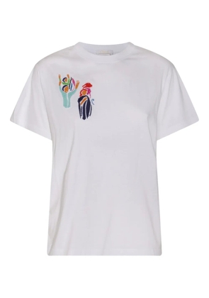 Chloé embroidered cotton T-shirt - White
