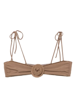 La Reveche Leyla bikini top - Brown