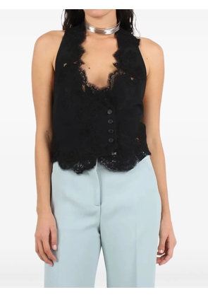 Ermanno Scervino back-buckle top - Black