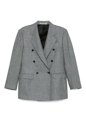 Tagliatore double-breasted checked jacket - Black