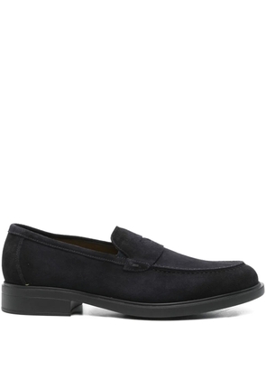Doucal's penny-slot suede loafers - Blue