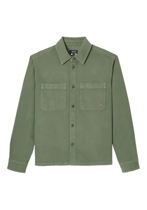 A.P.C. double-pocket long-sleeve shirt - Green