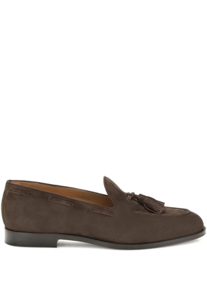 Loro Piana tassel suede loafers - Brown