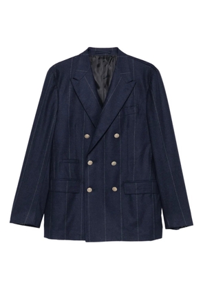 Eleventy pinstripe double-breasted blazer - Blue